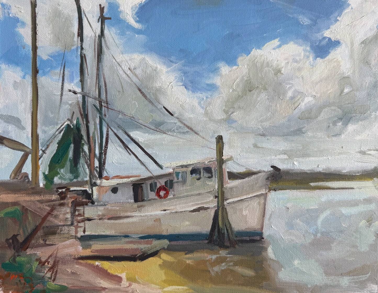 Shrimp Boat Series, Study VII- PRINT