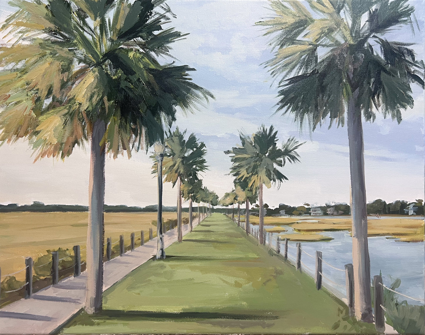Pitt Street Palms 28x22”