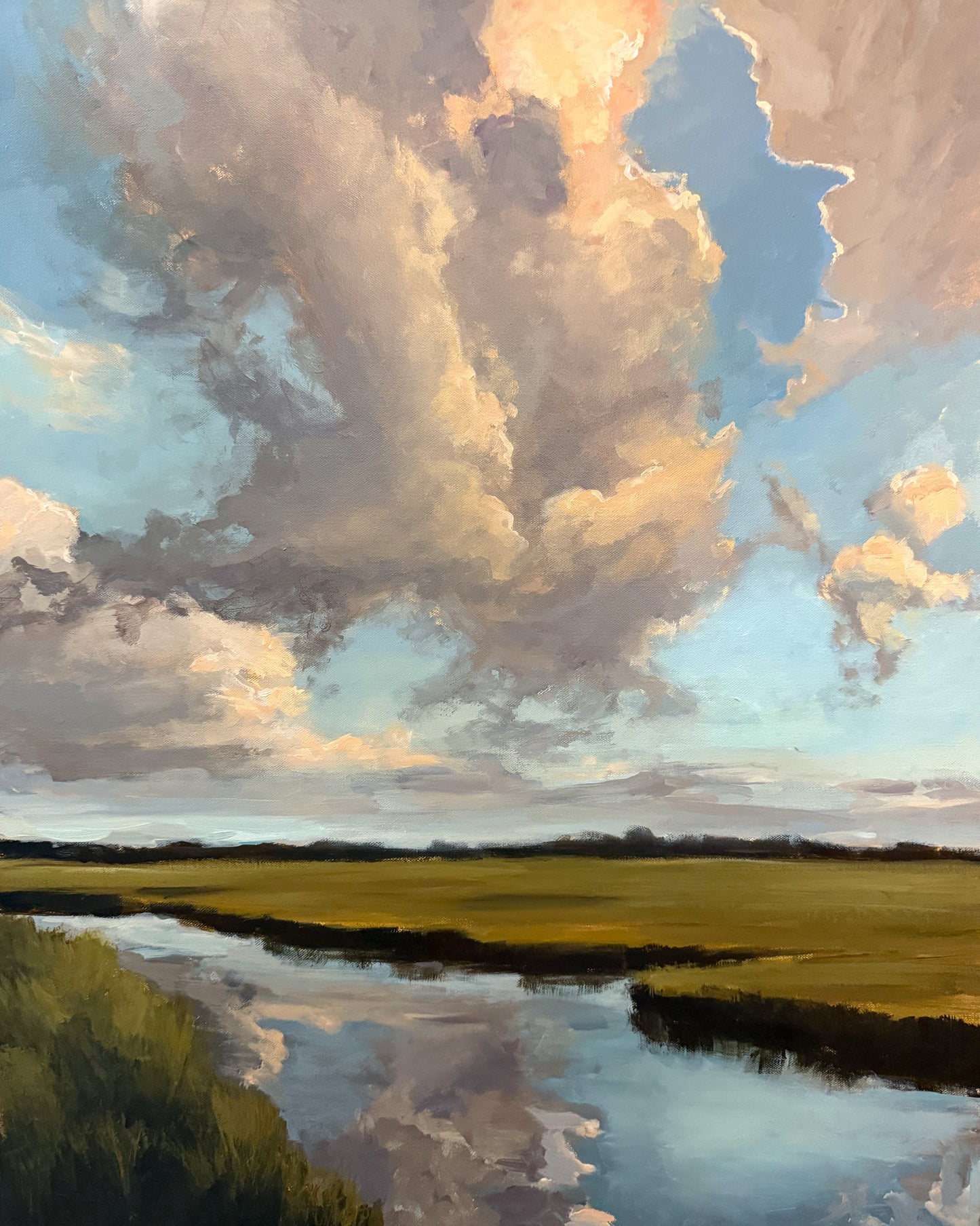 Marsh Mellow w/ gold leaf floater frame