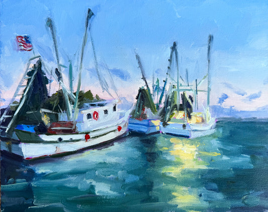 Shrimp Boat Series, Study VI- PRINT