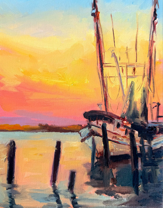 Shrimp Boat Series, Study VIII- PRINT