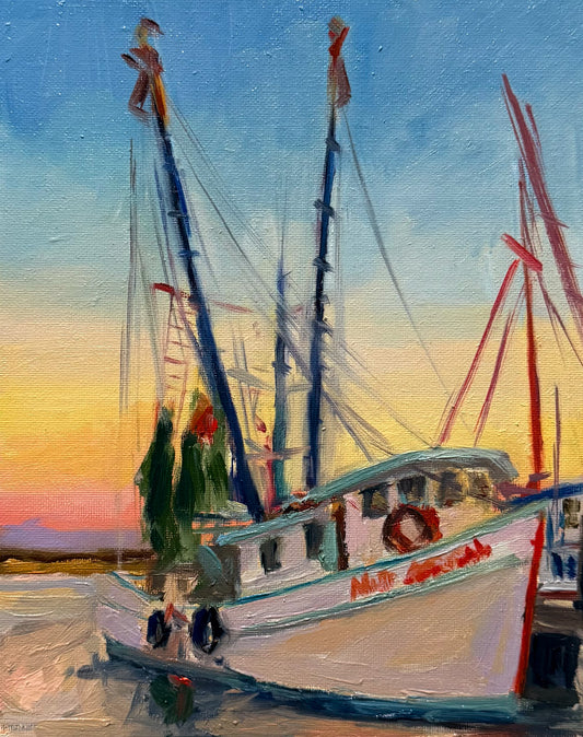 Shrimp Boat Series, Study IX- PRINT