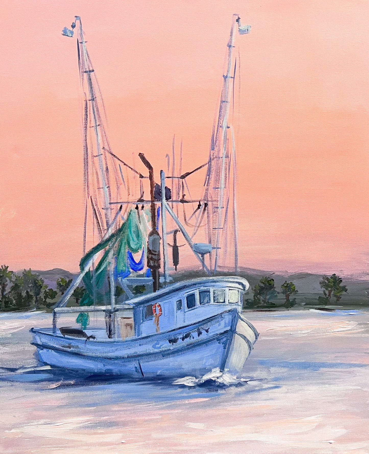 Calabash Shrimp Boat Print