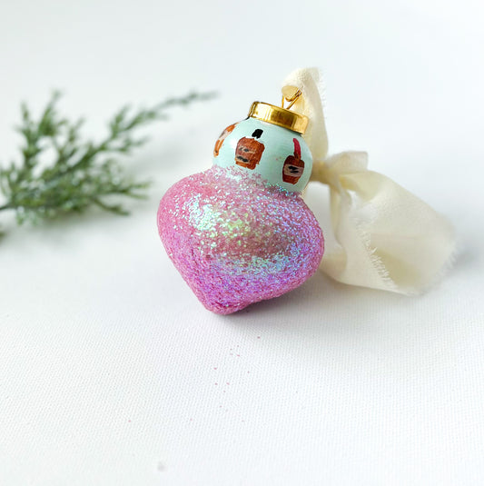 Ceramic Sparkle Bourbons Ornament #65