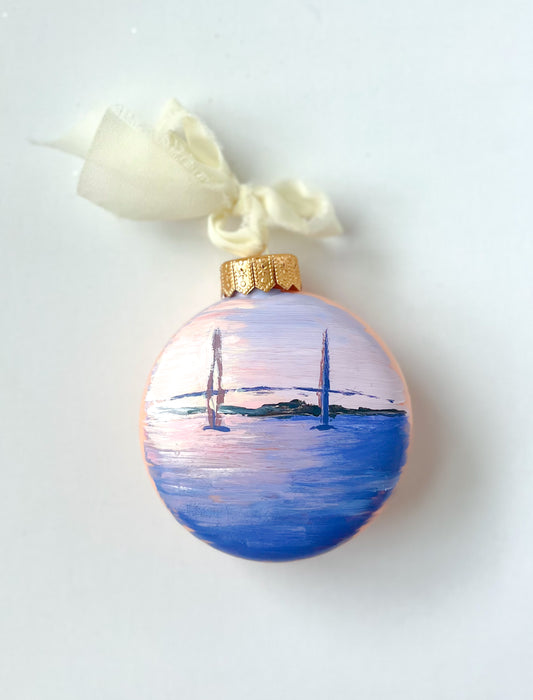 Sunset over the Ravenel Ornament #36