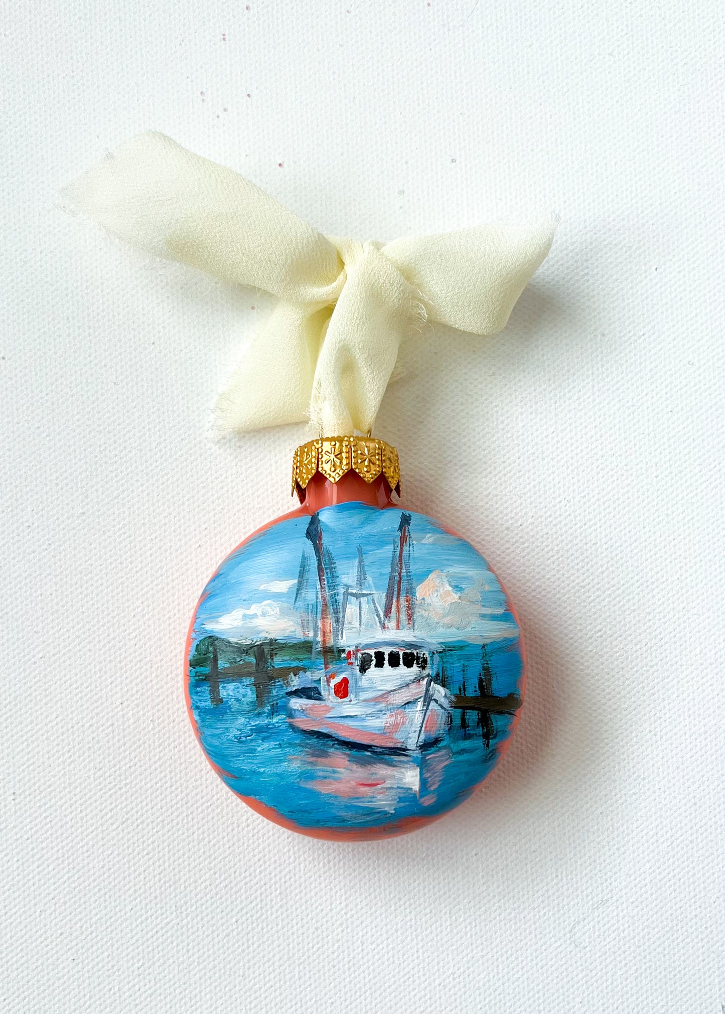 Shrimp Boat Ornament #67