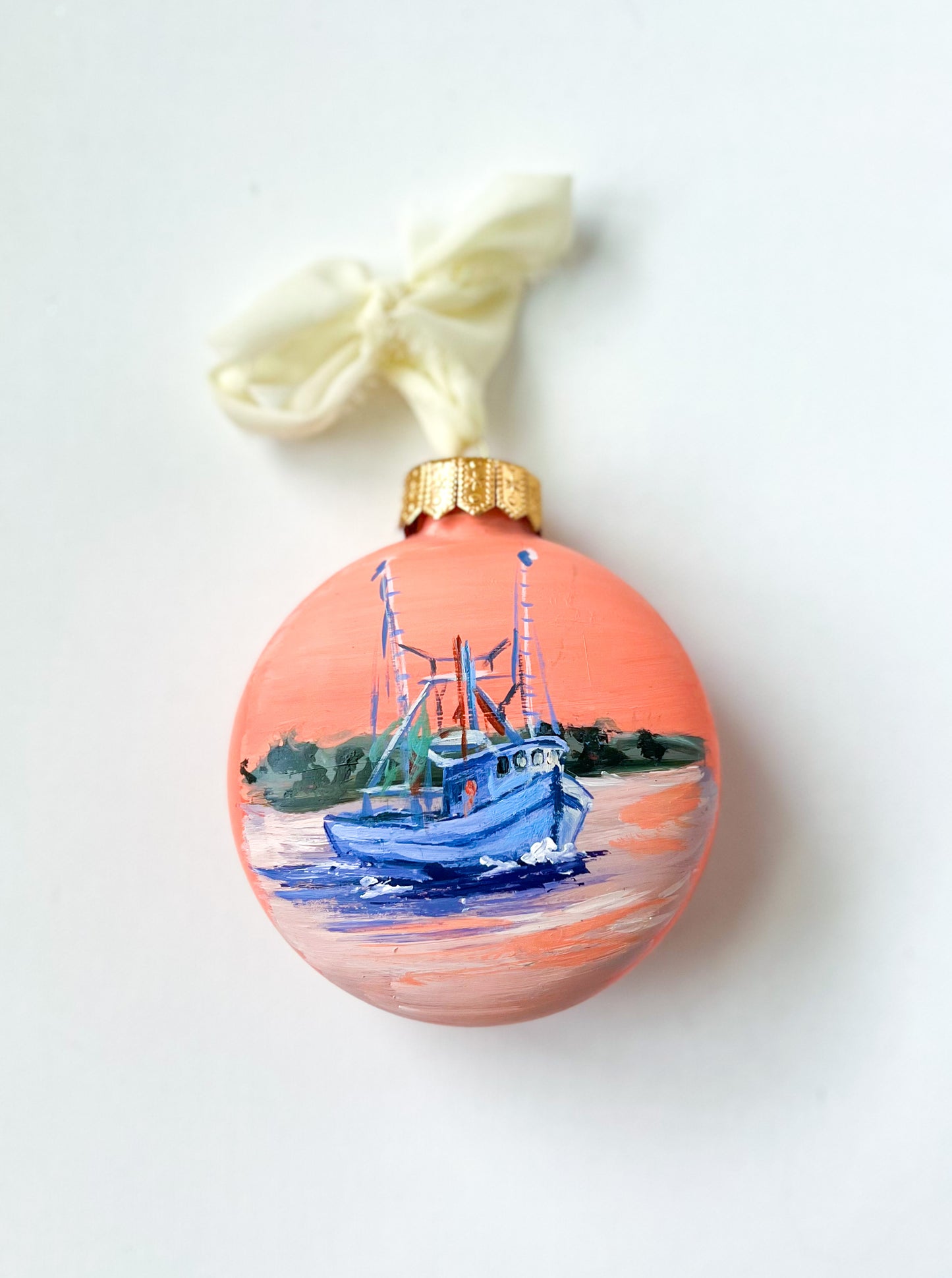 Calabash Shrimp Boat Ornament #41