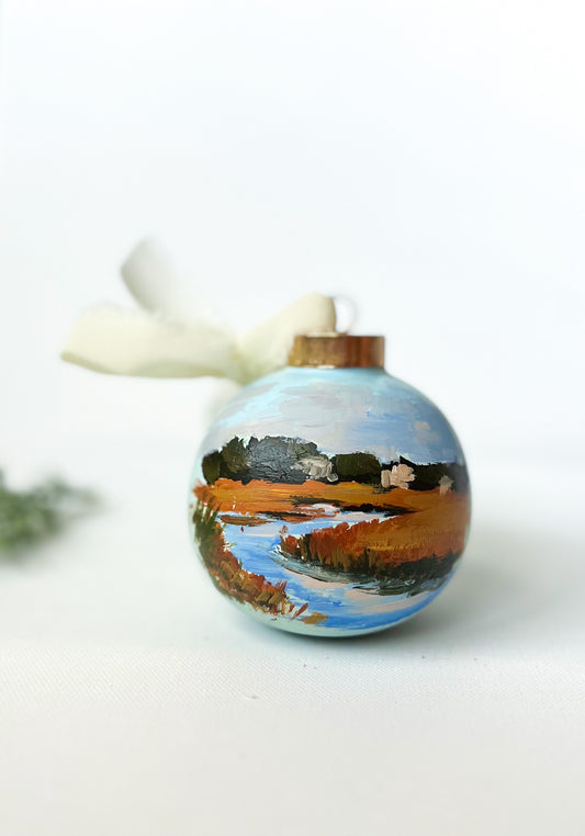 Ceramic Lowcountry Fall Ornament #47