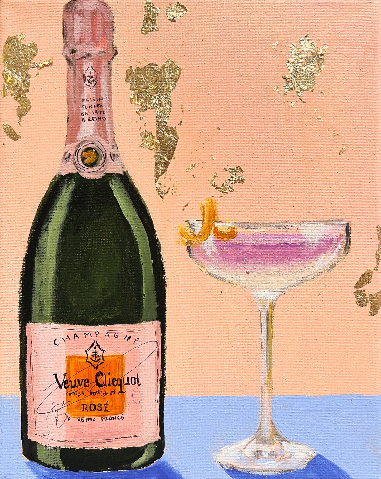 Veuve Clicquot Rose 8x10”